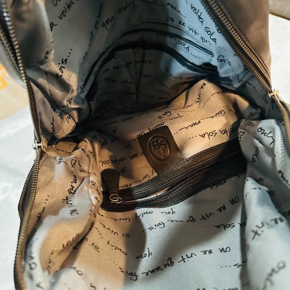 Ash Domino Black Leather Backpack w/Chains (NWT) main image 9